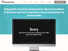 Tablet Screenshot of betaalsociaal.nl